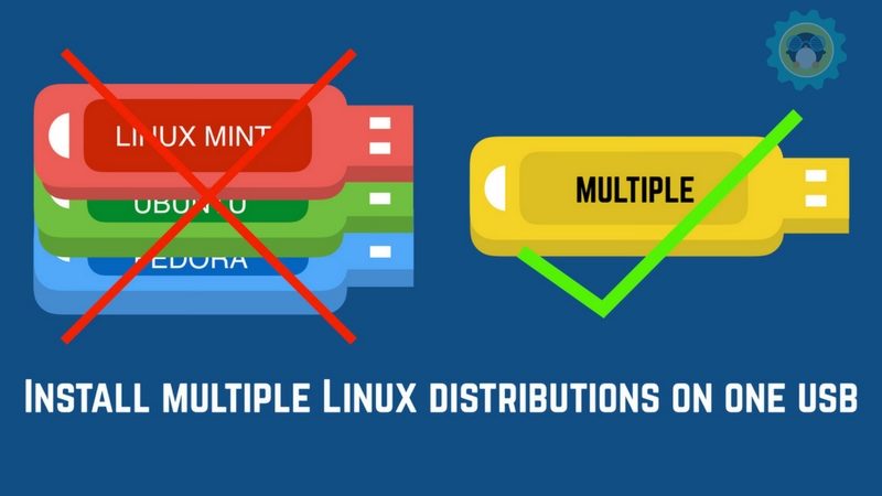 How to install multiple linux distributions on a single USB